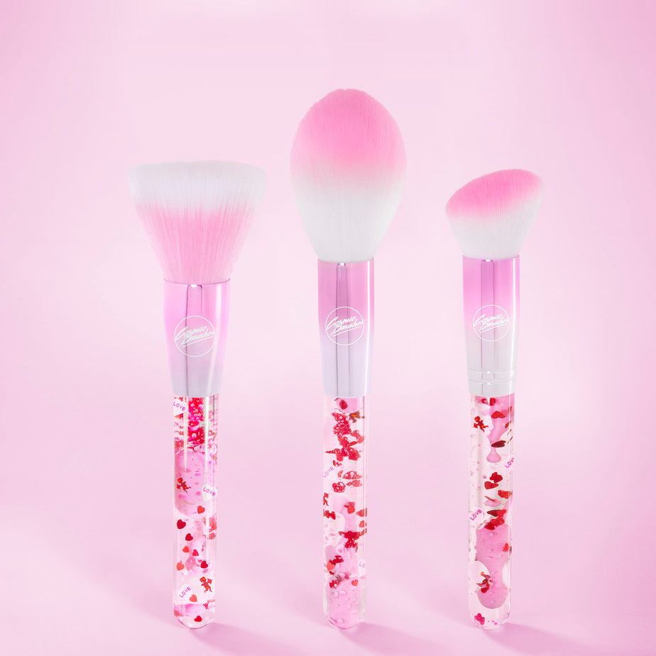 Strawberry Milkshake Valentine Makeup Brushes